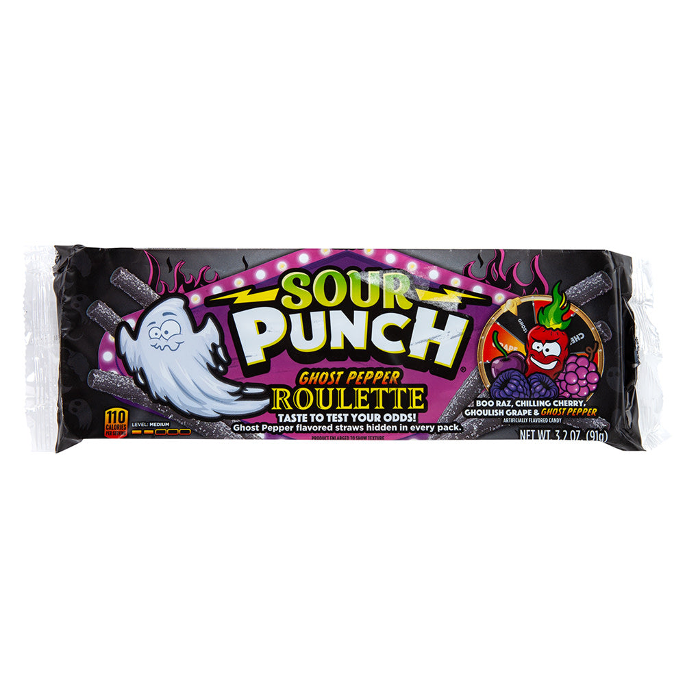 Wholesale Sour Punch Straws Ghost Pepper Roulette Bag- Bulk