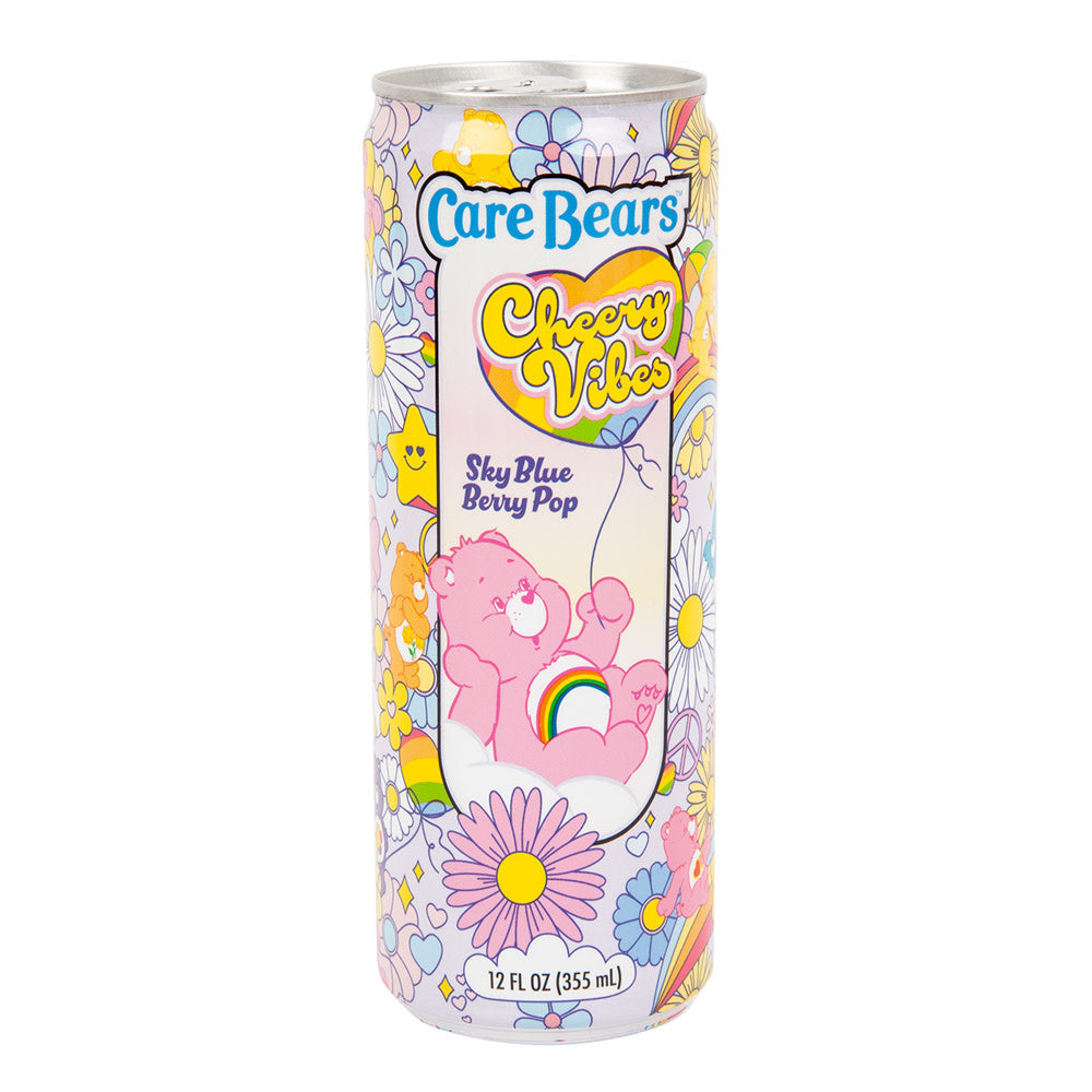 Wholesale Care Bears Cheery Vibes Sky Blue Berry Pop 12 Oz Can- Bulk