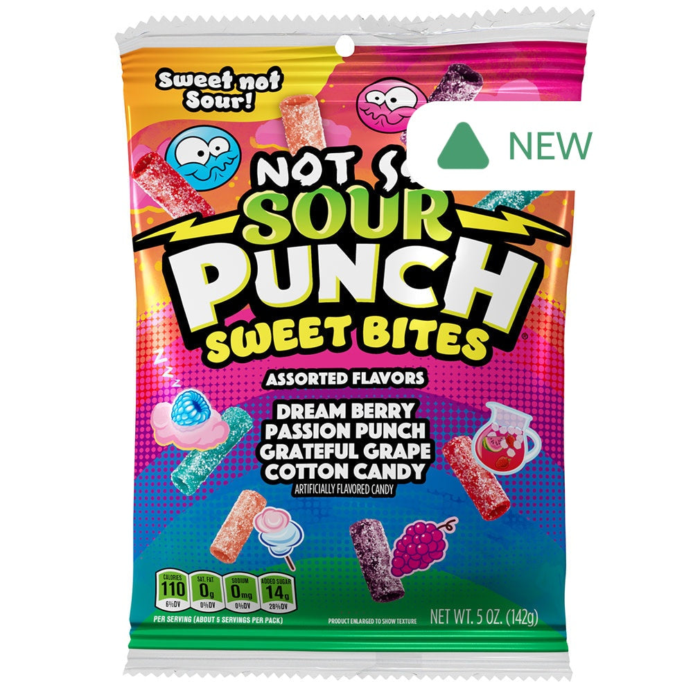 Wholesale Sour Punch Assorted Sweet Bites 5 Oz Peg Bag- Bulk