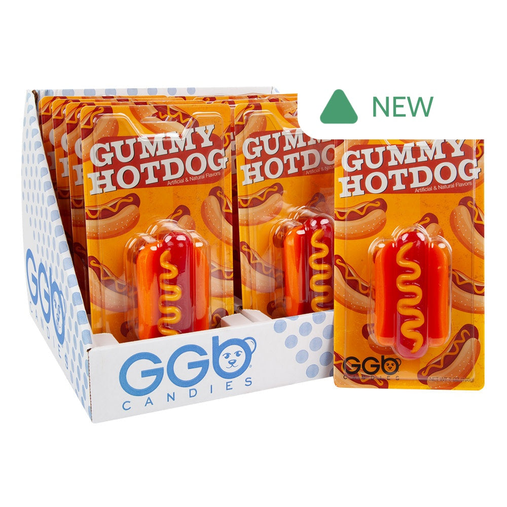 Wholesale Giant Gummy Hotdog 7 Oz Blister Pack- Bulk