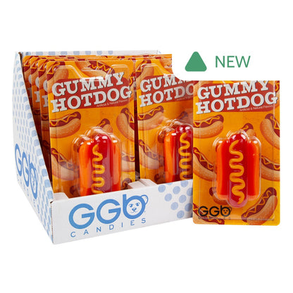 Wholesale Giant Gummy Hotdog 7 Oz Blister Pack- Bulk
