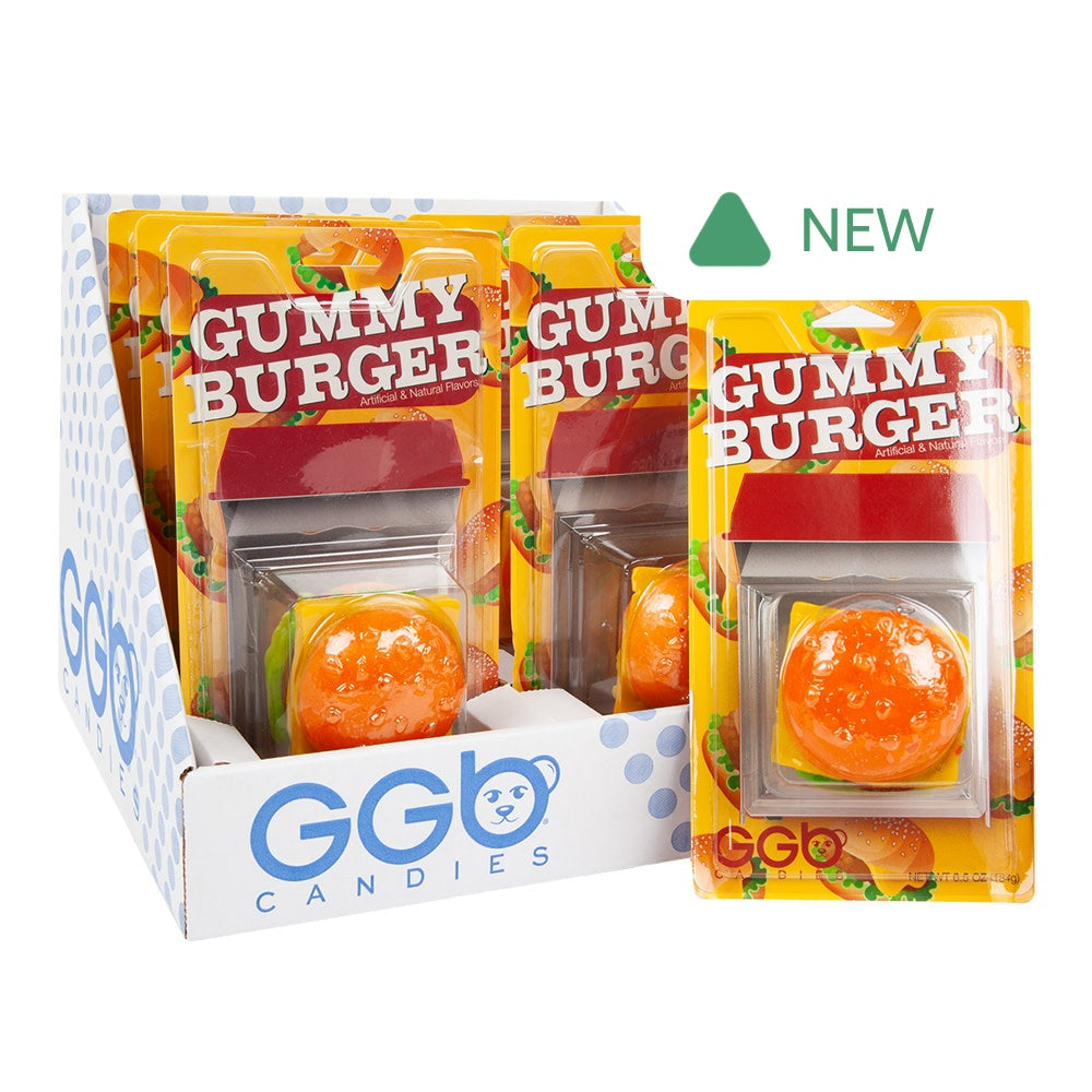Wholesale Giant Gummy Burger Blister Pack- Bulk
