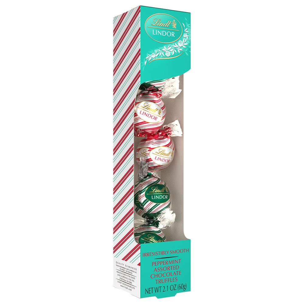 Wholesale Lindt Lindor Peppermint Duo Truffles 2.1 Oz Tube- Bulk