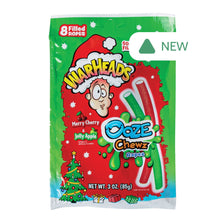 Wholesale Warheads Merry Cherry Jelly Apple Ooze Chewz Ropes 3 Oz- Bulk