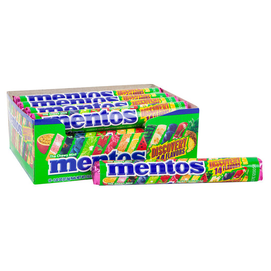 Wholesale Mentos Discovery 14 Flavors 1.32 Oz Roll- Bulk
