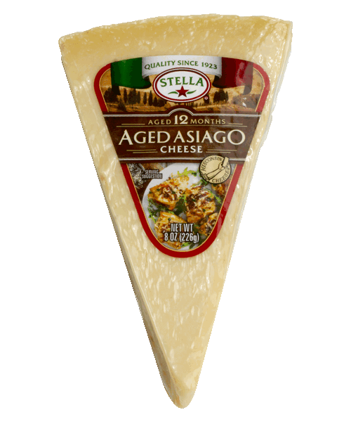 Wholesale Stella Aged Asiago Wedge 8Oz X.- Bulk