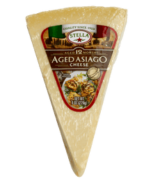 Wholesale Stella Aged Asiago Wedge 8Oz X.- Bulk