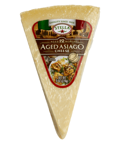 Wholesale Stella Aged Asiago Wedge 8Oz X.- Bulk