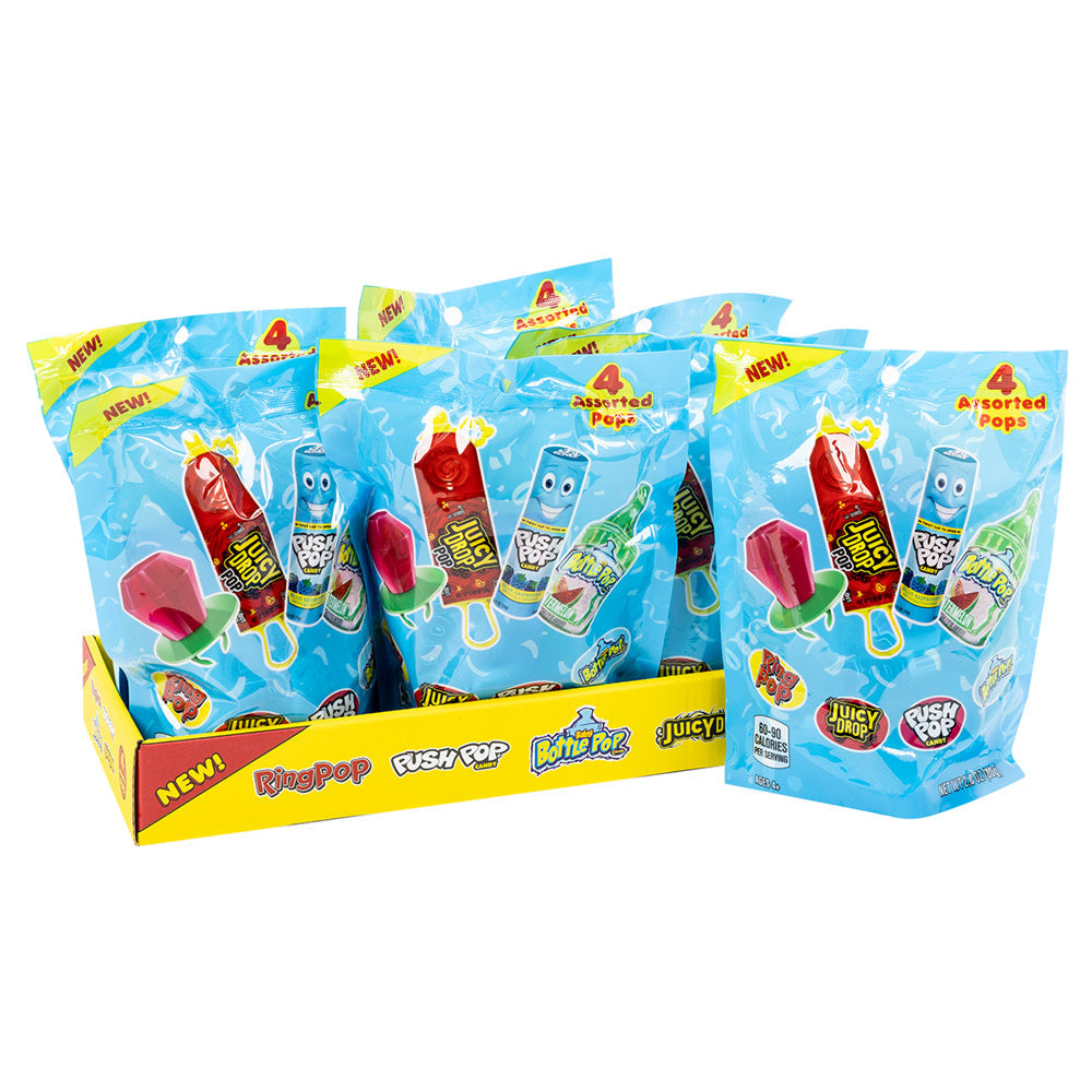 Wholesale Best Of Lollipops Variety Pack 4Pc 2.8 Oz Bag- Bulk