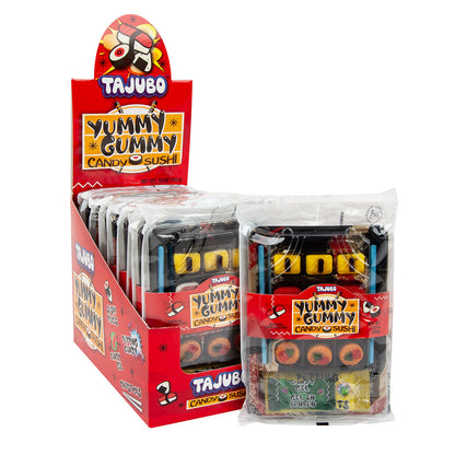 Wholesale Tajubo Yummy Gummy Candy Sushi 1.62 Oz Tray- Bulk