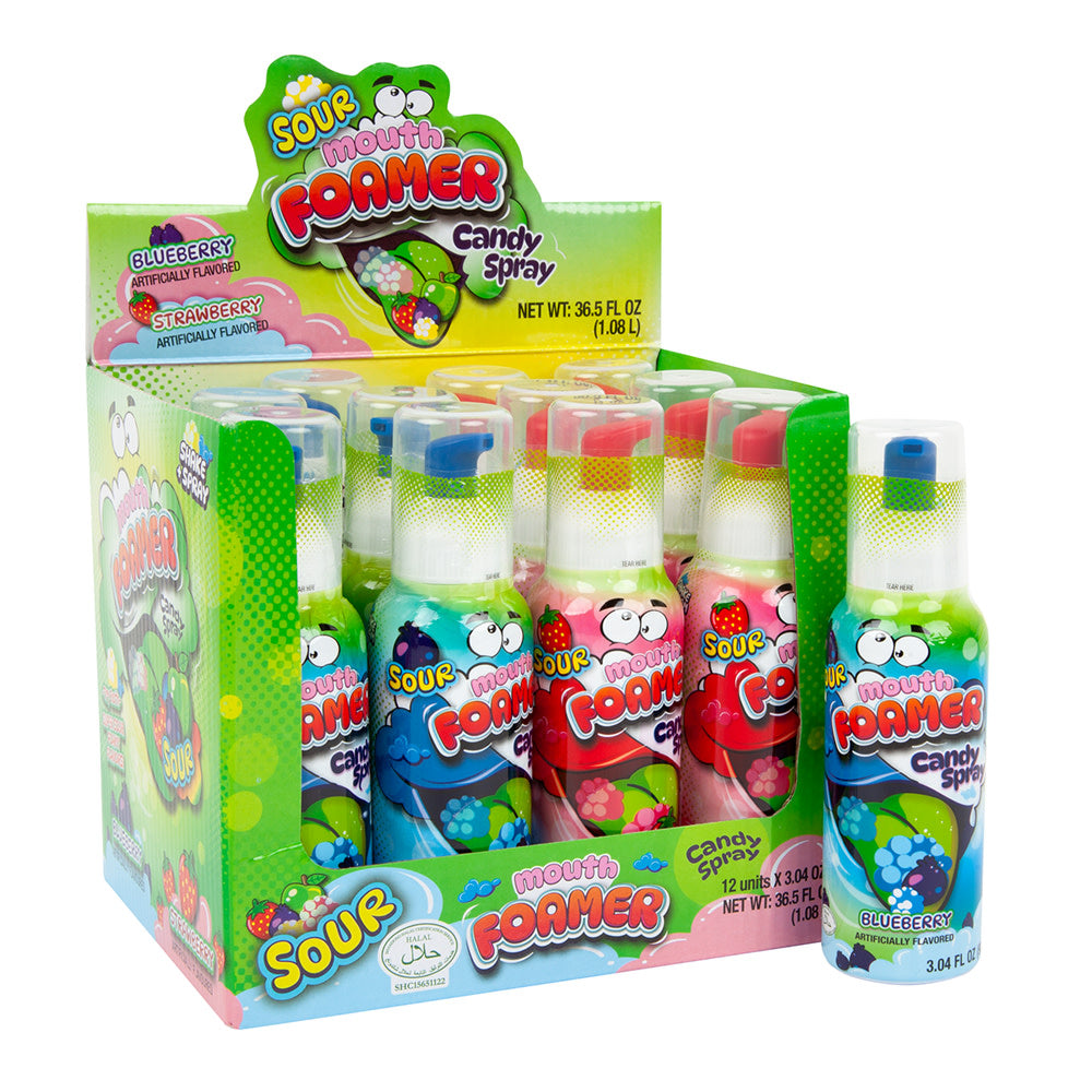 Wholesale Mouth Foamer Sour Candy Spray 3.04 Oz- Bulk