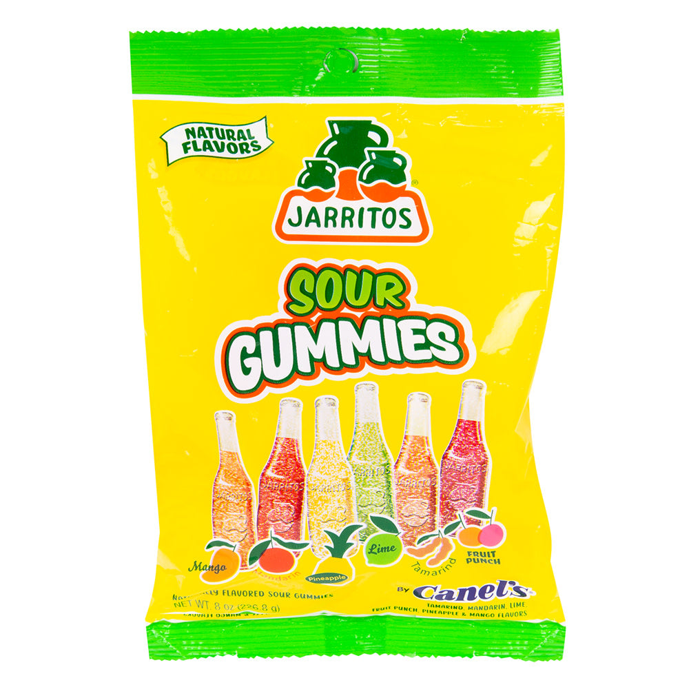 Wholesale Jarritos Sour Gummies 8 Oz Peg Bag- Bulk