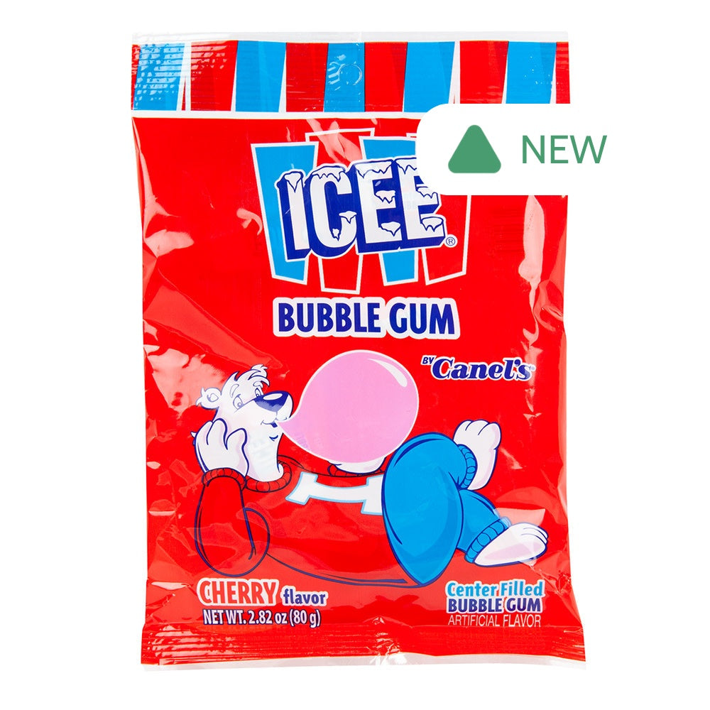 Wholesale Icee Cherry Bubble Gum 2.82 Oz Peg Bag- Bulk