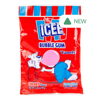 Wholesale Icee Cherry Bubble Gum 2.82 Oz Peg Bag- Bulk