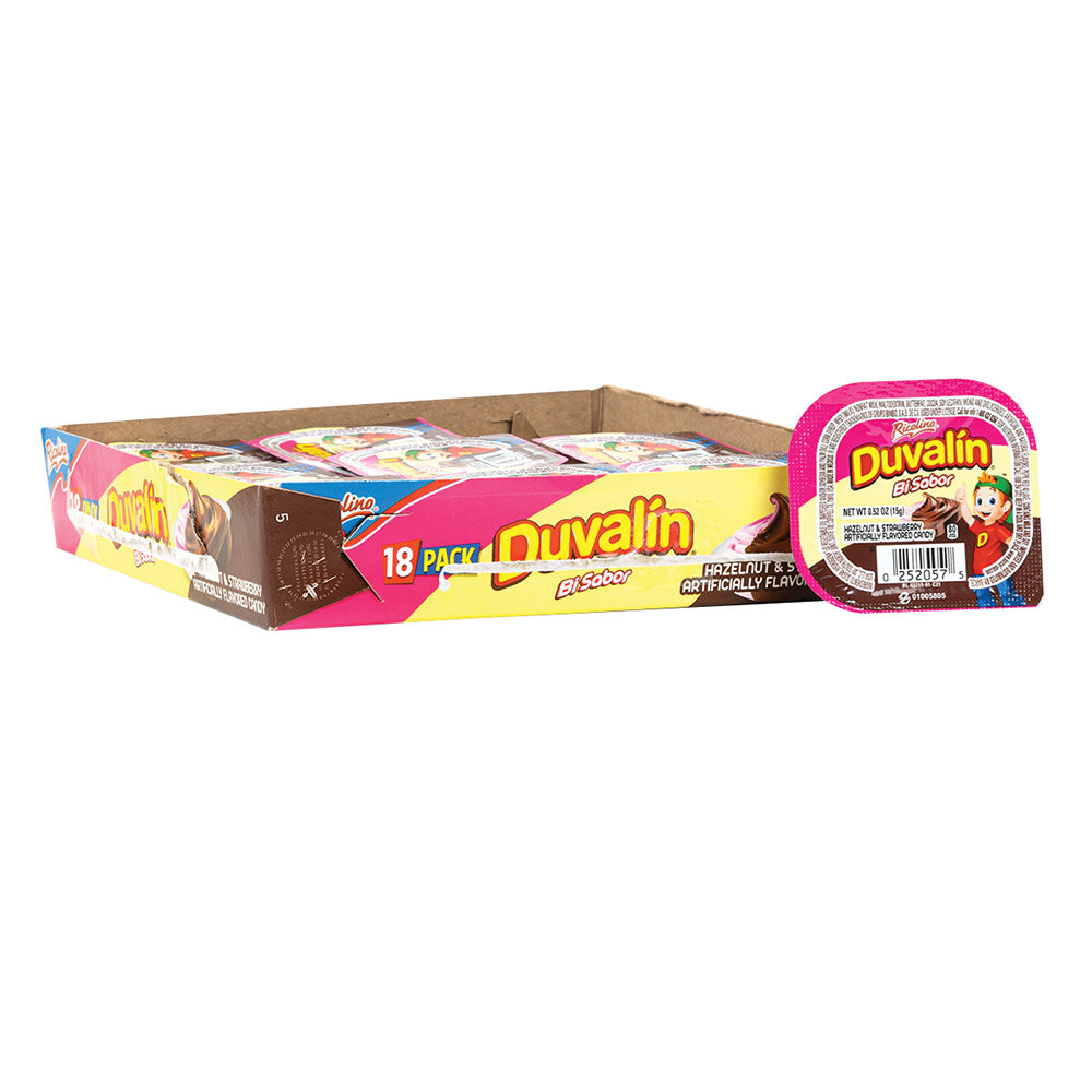 Wholesale Ricolino Duvalin Bi Sabor Hazelnut & Strawberry 9.36 Oz Box- Bulk