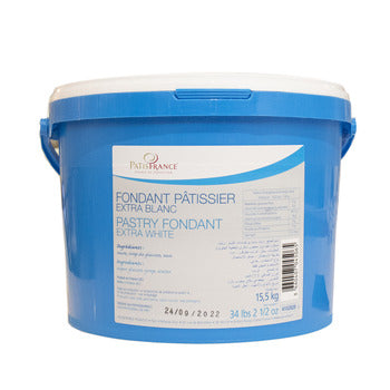 Wholesale Patisfrance Extra White Pouring Fondant 15.5kg- Bulk