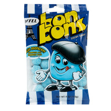 Wholesale Eiffel Bon Bons Blue Raspberry Chewy Candy 4 Oz Peg Bag- Bulk