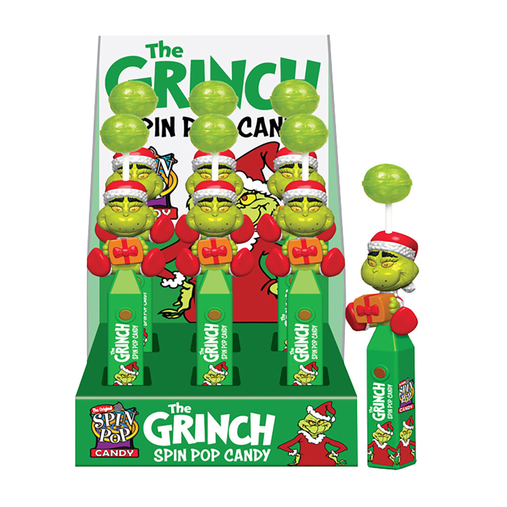 Wholesale The Grinch Holiday Spin Pop 0.37 Oz- Bulk