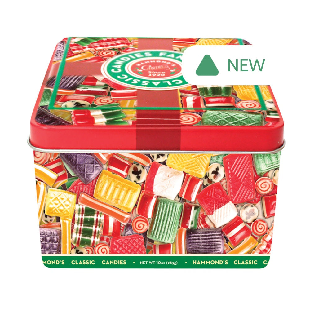 Wholesale Hammond’S Christmas Candy Classics 16 Oz Tin- Bulk