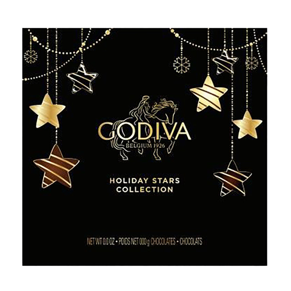 Wholesale Godiva Holiday Stars Collection 9 Piece Box- Bulk