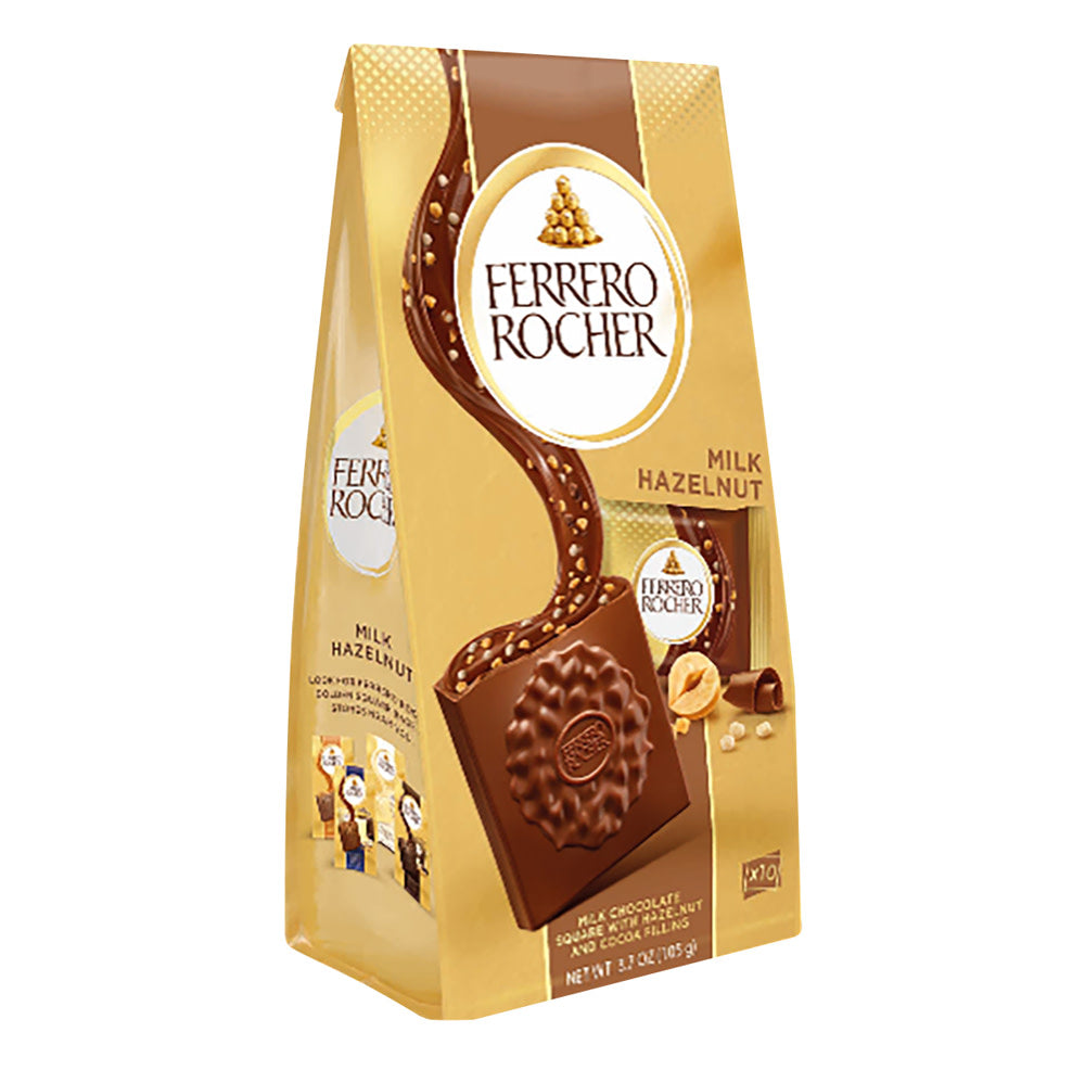 Wholesale Ferrero Rocher Milk Hazelnut Squares 3.7 Oz Bag- Bulk