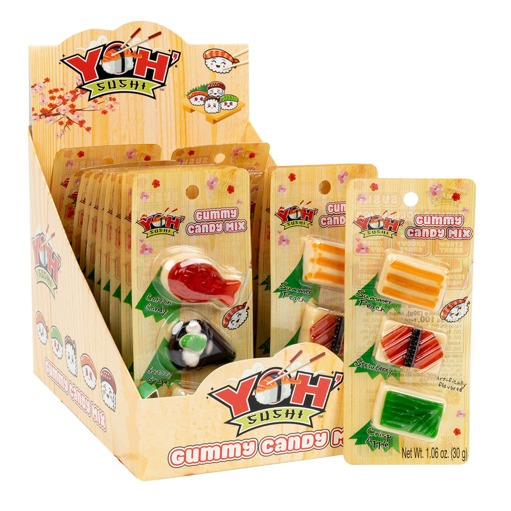 Wholesale Yoh’ Sushi Gummy Candy Mix 1.06 Oz- Bulk