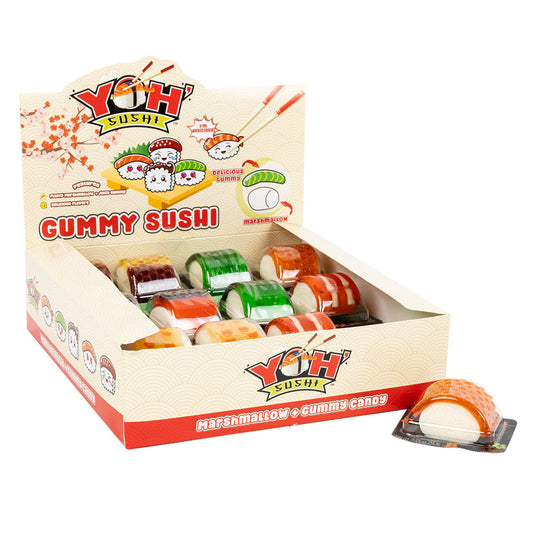 Wholesale Yoh' Sushi Marshmallow & Gummy Candy Sushi 0.53 Oz- Bulk