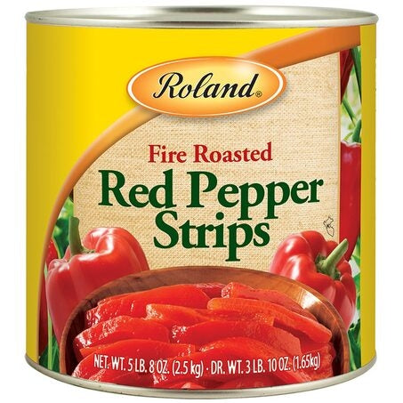 Wholesale Roland Case * Roasted Red Pepper Strips- Bulk