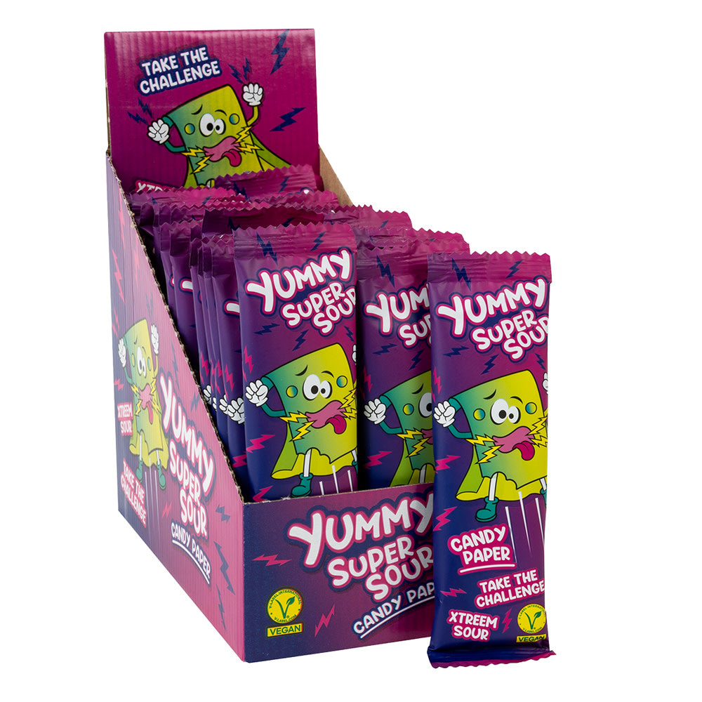 Wholesale Yummy Super Sour Candy Paper 0.71 Oz- Bulk
