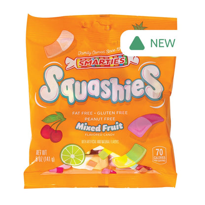 Wholesale Smarties Squashies Mixed Fruit 5 Oz Peg Bag- Bulk