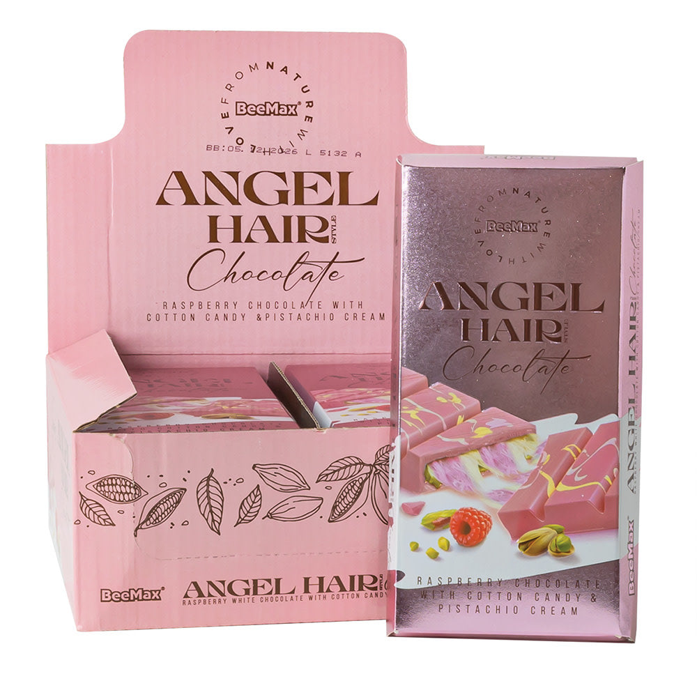 Wholesale Beemax Angel Hair Raspberry Chocolate Bar 6 Oz- Bulk