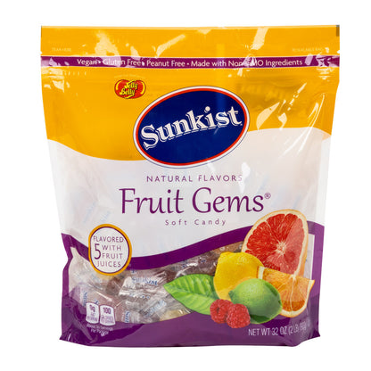 Wholesale Jelly Belly Sunkist Fruit Gems 2 Lb Pouch- Bulk