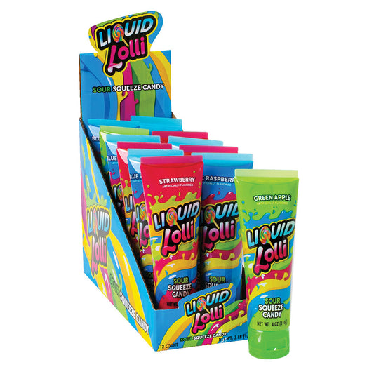 Wholesale Liquid Lolli Sour Squeeze Candy 4 Oz Tube- Bulk