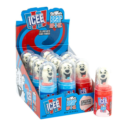 Wholesale Icee Bear Dip-N-Lik Lollipop With Candy Powder 1.4 Oz- Bulk