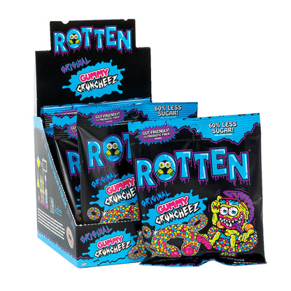 Wholesale Rotten Original Gummy Cruncheez 1.8 Oz Peg Bag- Bulk