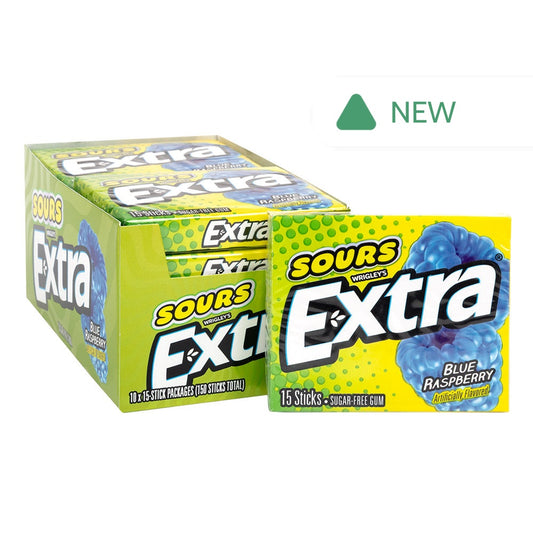 Wholesale Extra Gum Blue Raspberry Sours- Bulk