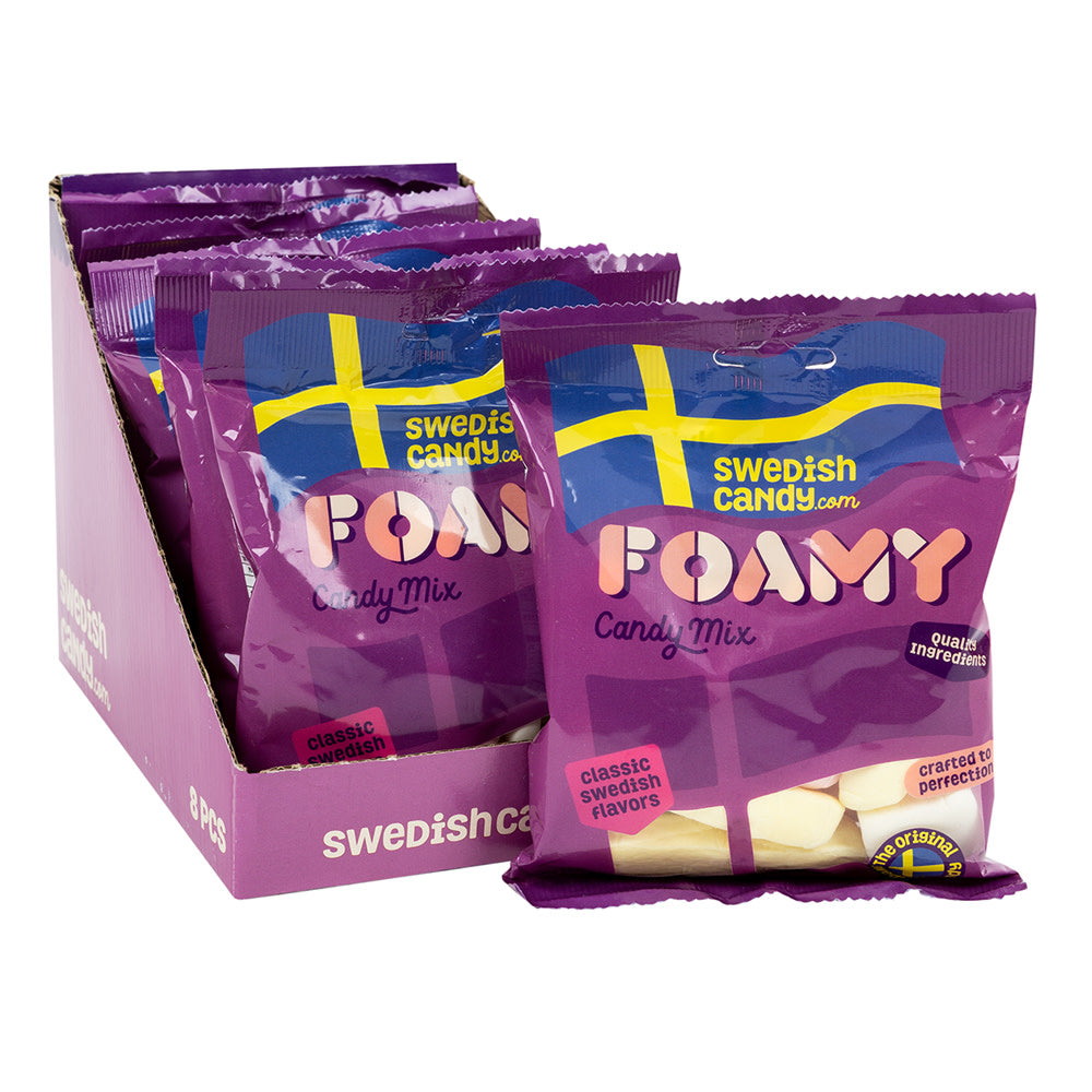 Swedishcandy.Com Foamy Candy Mix 3.5 Oz Peg Bag