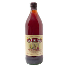 Wholesale Sclafani Italian Red Wine Vinegar Glass Bottle | 1 lt- Bulk
