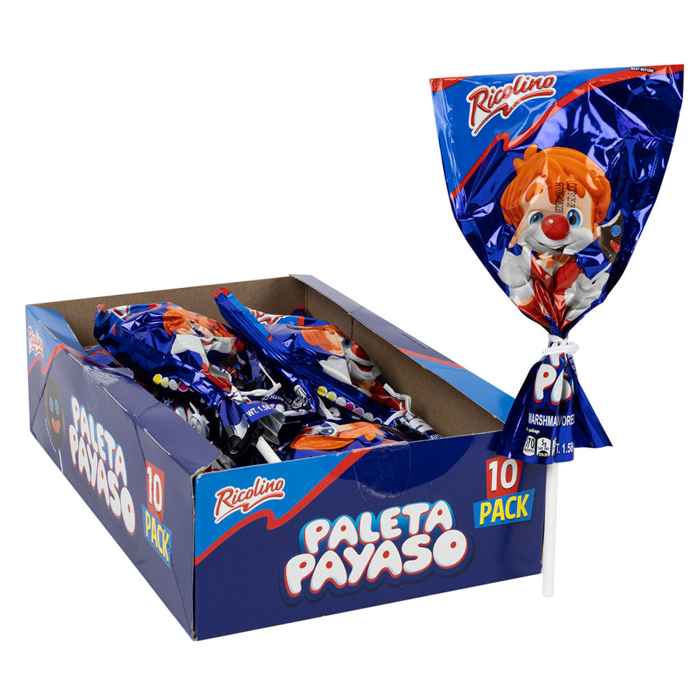 Wholesale Ricolino Paleta Payaso 1.59 Oz Box- Bulk