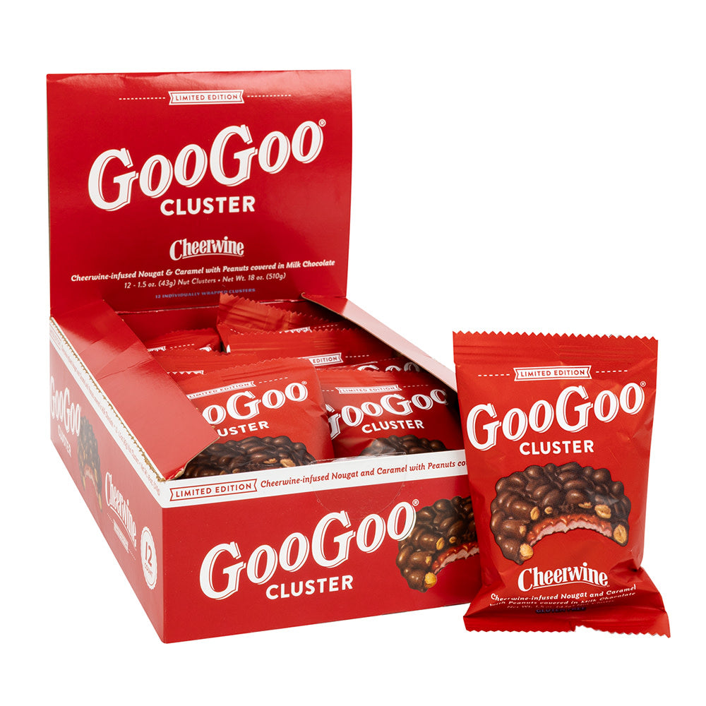 Wholesale Cheerwine Goo Goo Cluster 1.5 Oz- Bulk