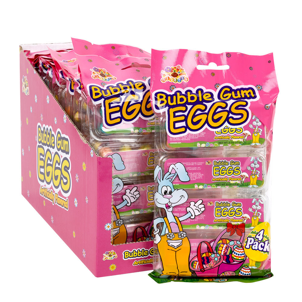 Wholesale Bubble Gum Eggs 2.4 Oz Peg Bag- Bulk