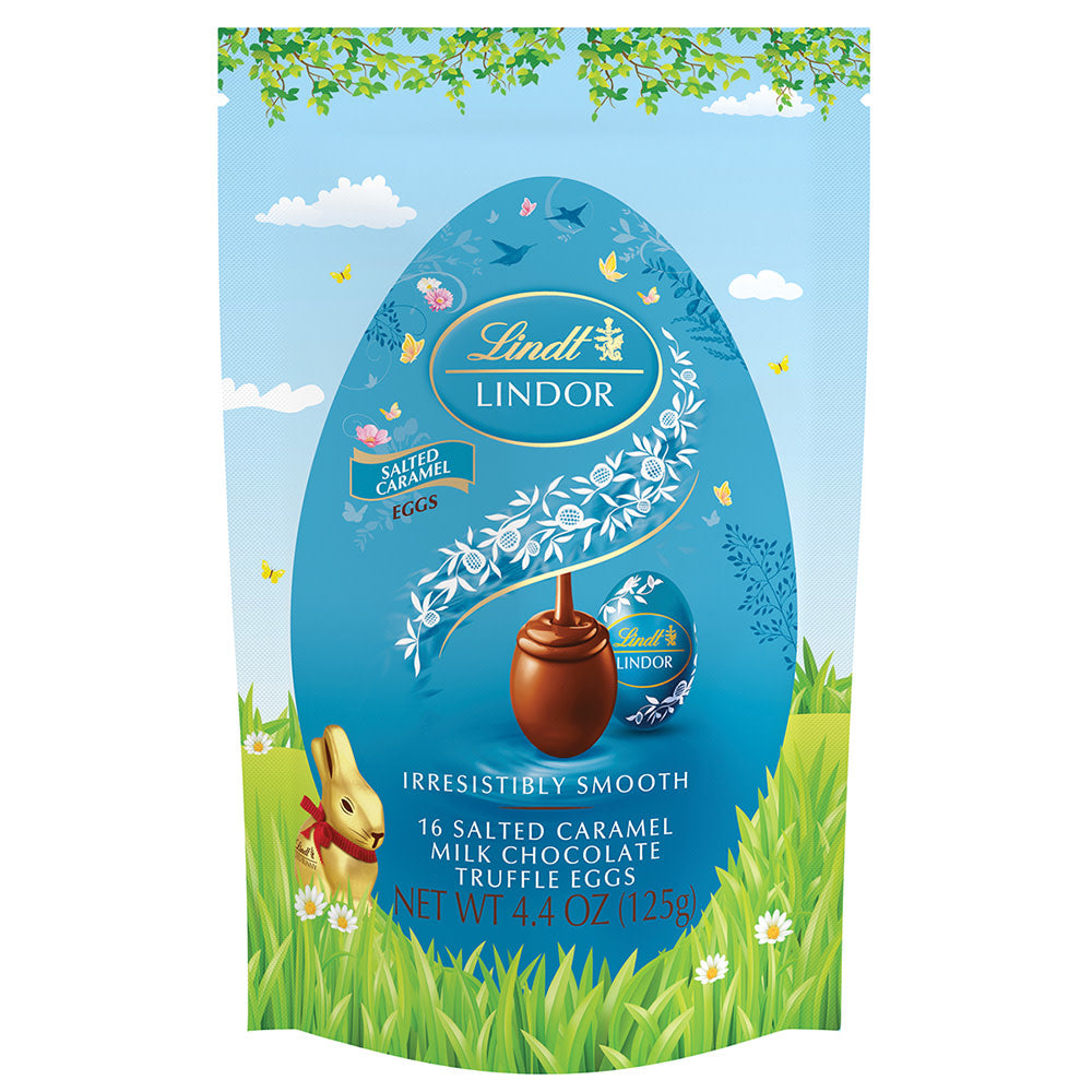 Wholesale Lindt Lindor Salted Caramel Eggs 4.4 Oz Pouch- Bulk