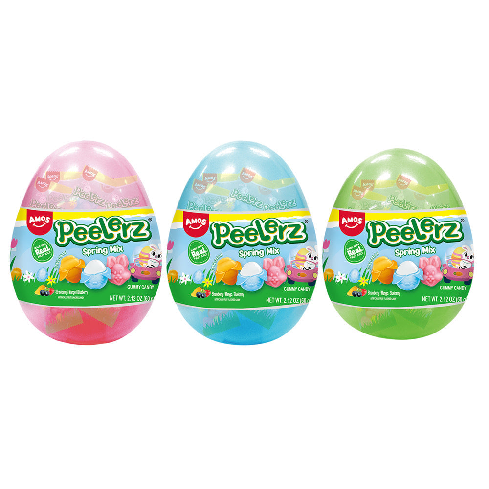 Wholesale Peelerz Gummy Spring Mix 2.12 Oz Egg- Bulk