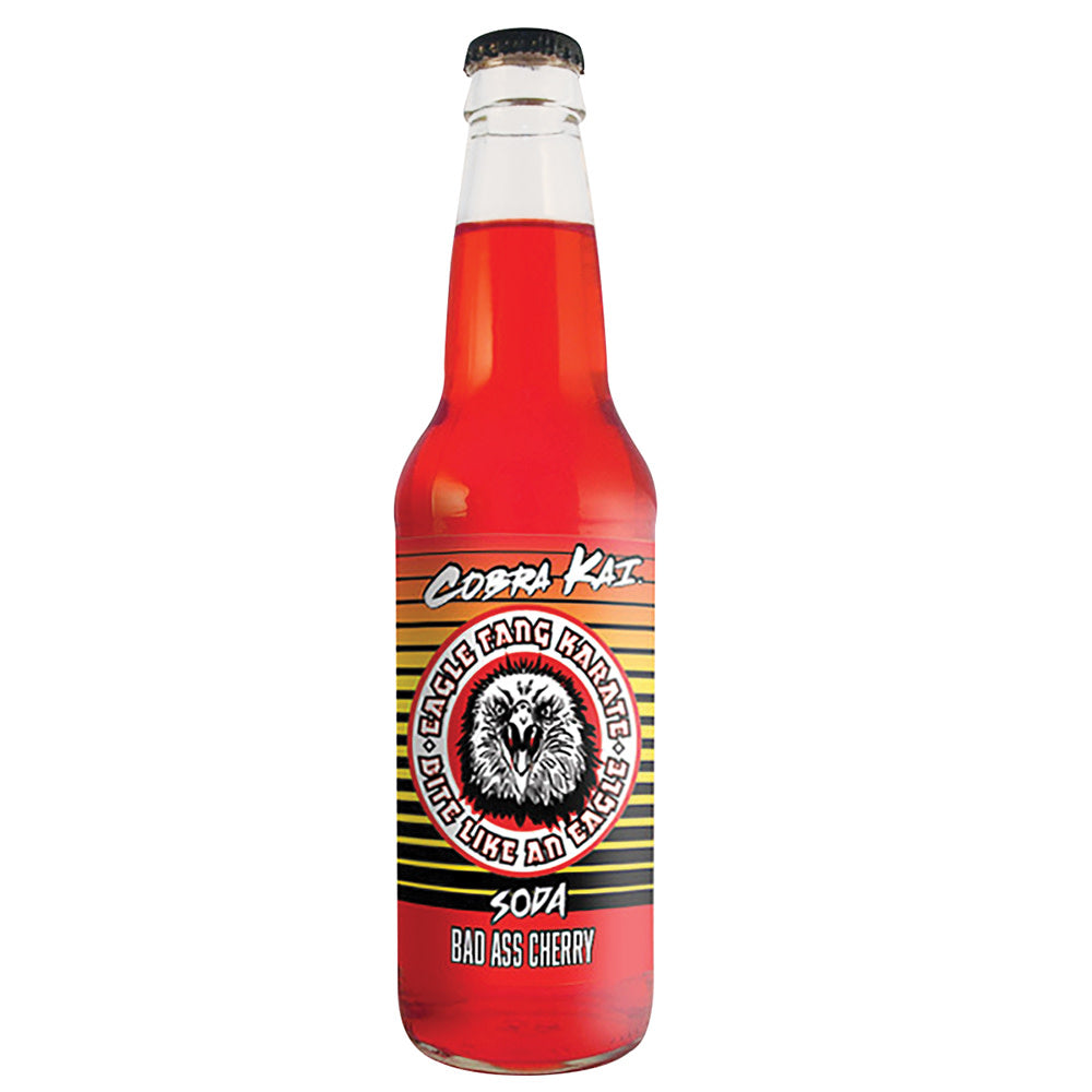 Wholesale Cobra Kai Bad Ass Cherry Soda 12 Oz Bottle- Bulk
