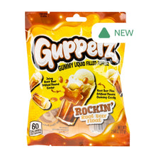 Wholesale Gupperz Rockin' Root Beer Float Gummy Liquid Filled Popperz 2.54 Oz Peg Bag- Bulk