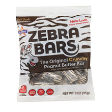 Wholesale Zebra Bars Peanut Butter Bar 3 Oz Peg Bag- Bulk