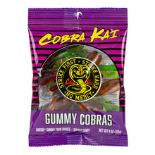Wholesale Cobra Kai Gummy Cobras 4 Oz Peg Bag- Bulk