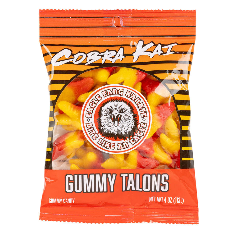 Wholesale Cobra Kai Gummy Talons 4 Oz Peg Bag- Bulk