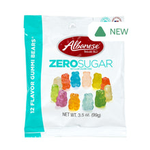Wholesale Albanese Zero Sugar 12 Flavor Gummi Bears 3.5 Oz Peg Bag- Bulk