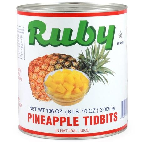 Wholesale BoxNCase Case Pineapple Tidbits In Natural Juice- Bulk